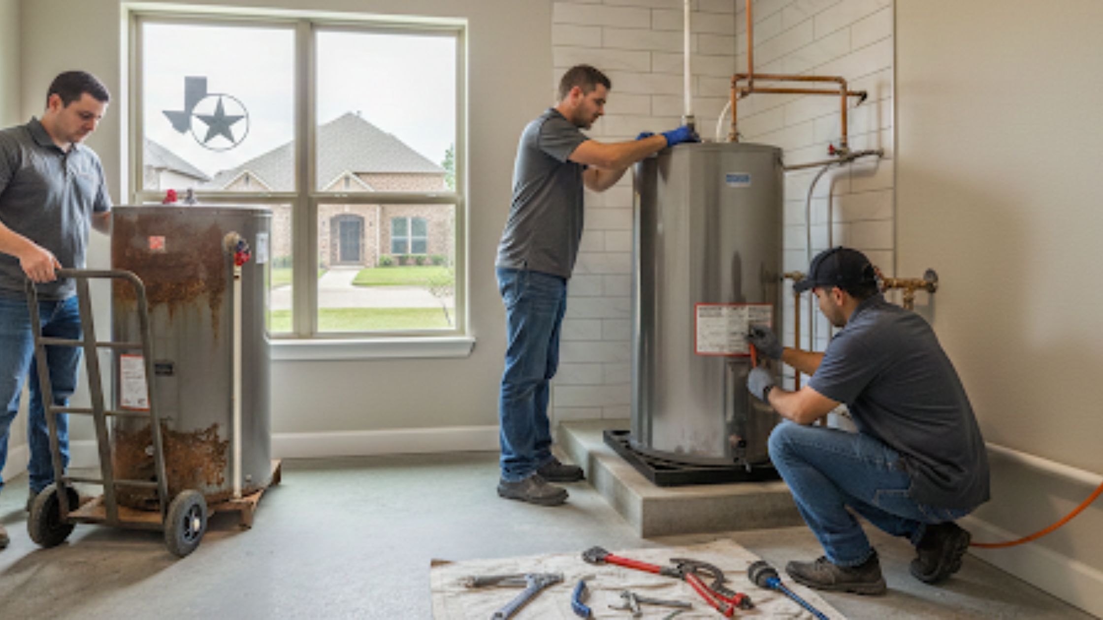 water heater installation costs in Denton, tx
